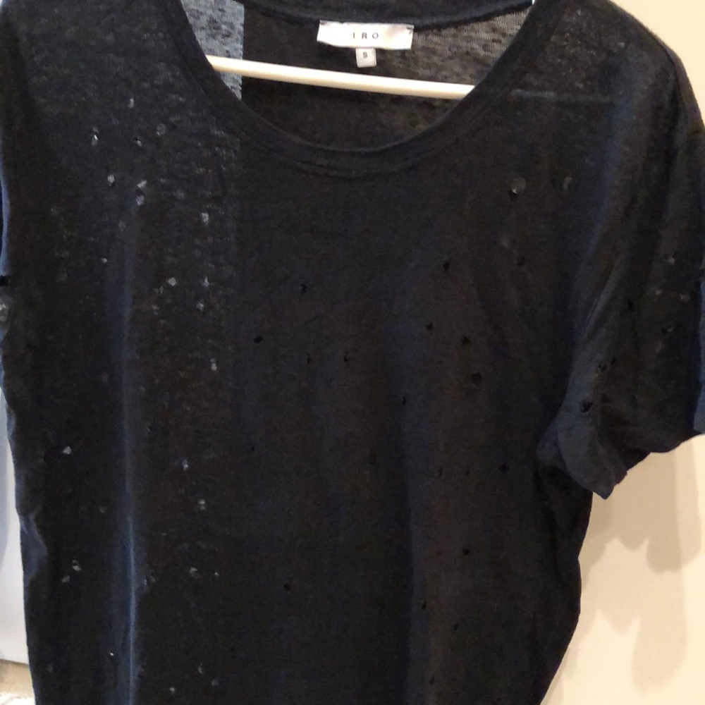 IRO black holey t shirt